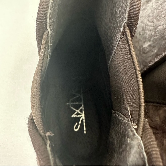 Sixtyseven Anthropologie Smoky Gray Velvet Floral Embossed Ankle Boots 6.5 - Picture 12 of 16